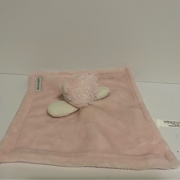 Blankets & Beyond Owl Lovey Security Blanket Pink White Baby Boy Cuddle Toy - Picture 3 of 5